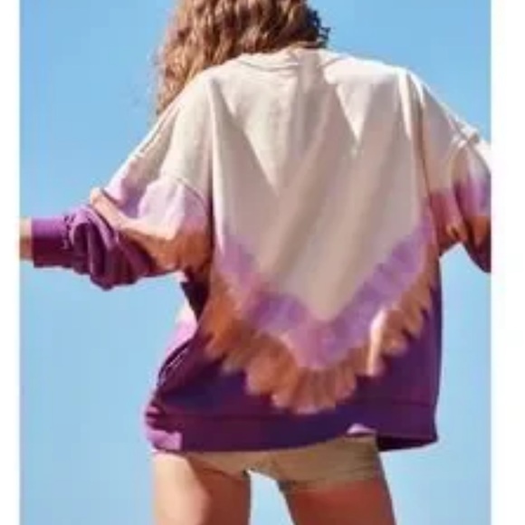 Free People Movement Metti Ombré Crewneck Seeatshirt - Picture 3 of 5